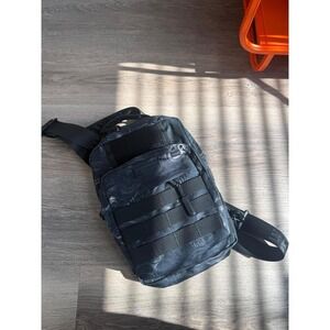 Wolfpak 9L Sling Bag Black Grey Pattern Tactical Gym Everyday Carry Bag